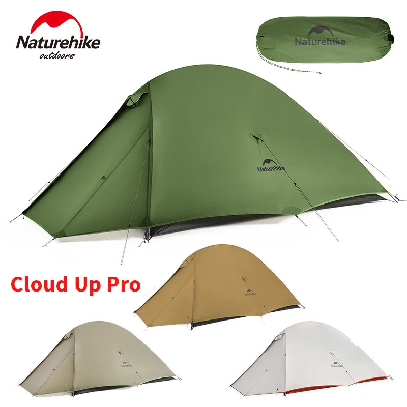 [NEW] Naturehike Cloud Up Pro เต็นท์สำหรับ 1/2 คน ทำจากวัสดุ 20D Nylon แบบสองชั้น มีระบบกันน้ำและน้ำ