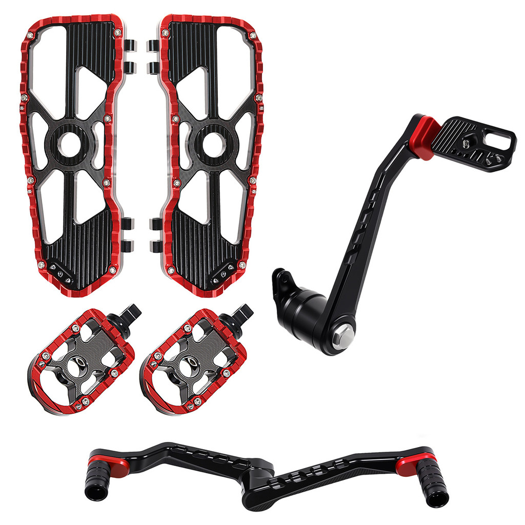 รถจักรยานยนต์ Floorboards Footpeg Shifter เบรคแขน Lever ชุดสําหรับ Harley 2014-2025 Touring Street Road Glide FLHX FLTRX ST 117 121