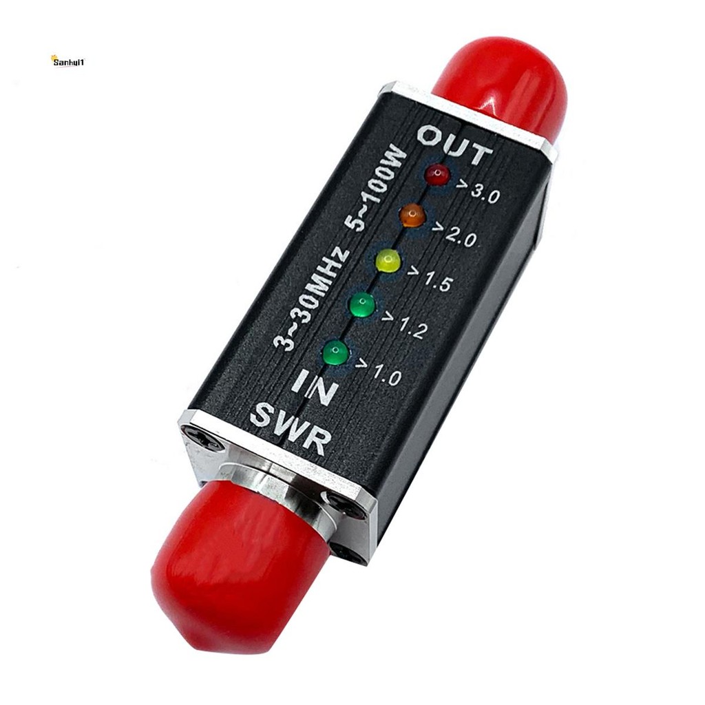 SWR Meter SWR&Power Meter 3-30MHz ความถี่ 100W สําหรับอุปกรณ์วิทยุคลื่นสั้นต่างๆ