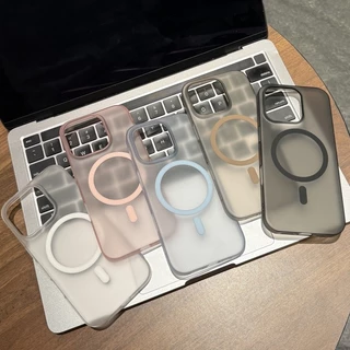 ใหม่ 17 AG Frostedเคสโทรศัพท์แม่เหล็กสําหรับIPhone 17 Pro Max 13 14 15 16 Pro Max 17 Airโปร่งแสงปลอกUltra Thin Cover