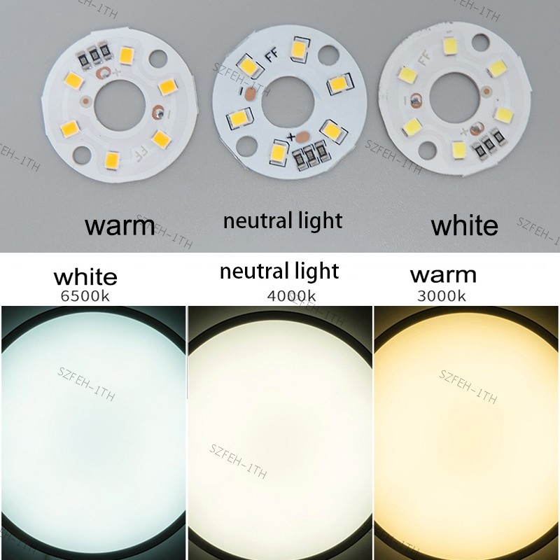 5V 31 มม.3 สีแหล่งกําเนิดแสง LED รอบชิป 3W Warm White SMD 2835 โคมไฟลูกปัดแผ่น DIY หลอดไฟเปลี่ยนสําหรับหนังสือโคมไฟกลางคืน F4TH
