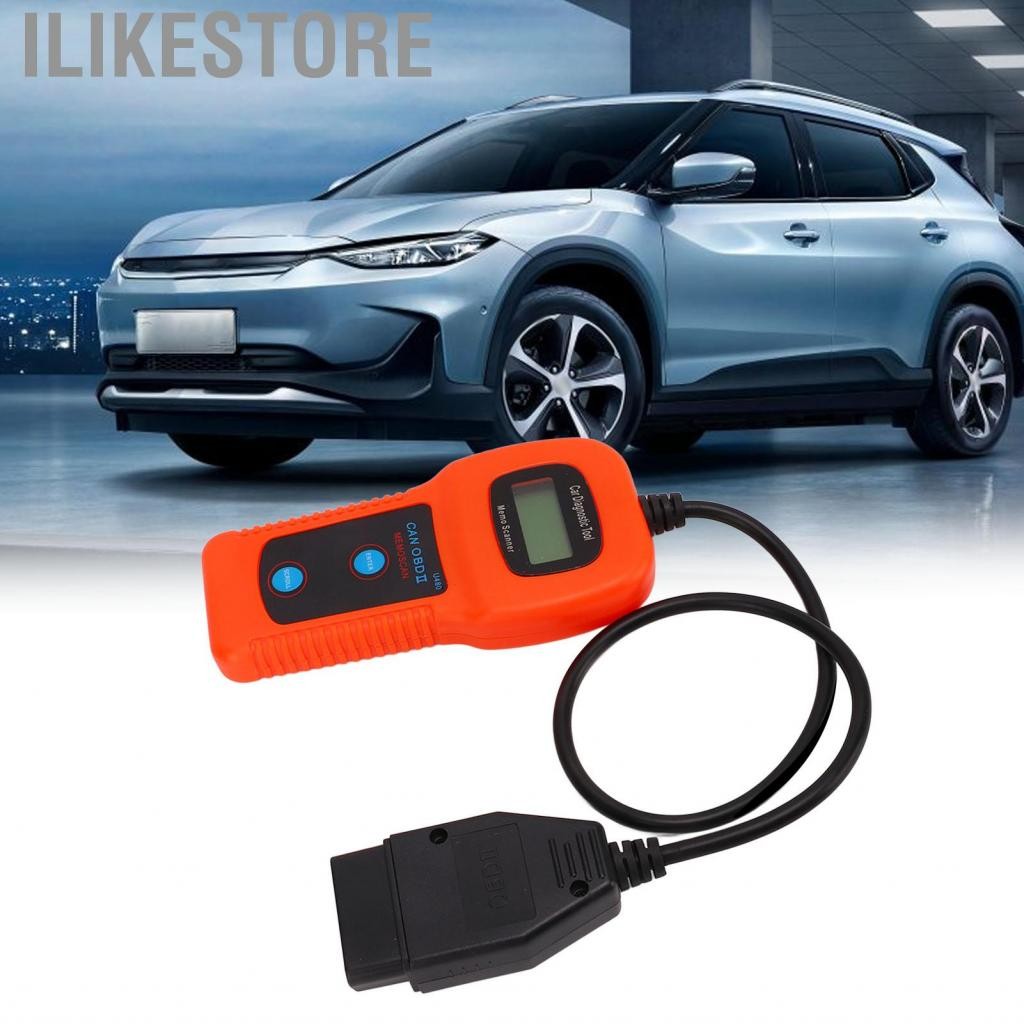 Ilikestore ILIKESTORE-th OBDII Scanner Tool U480 CAR OBD2 Diagnostic LCD Display 10? 12V DC Universa