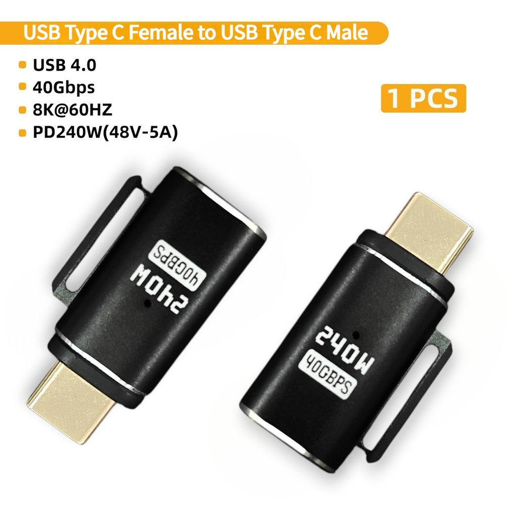 อะแดปเตอร์แม่เหล็ก Anera OTG USB Type C 4.0 N52 8K 60Hz 40Gbps 240W - A1F35