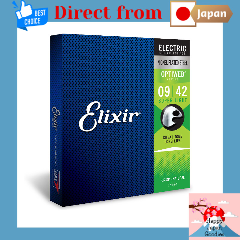 ELIXIR Electric Guitar Strings OPTIWEB Super Light .009-.042 #19002 [Direct from Japan]
