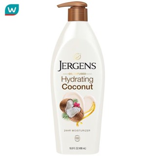 Jergens เจอร์เกนส์ ออยล์-อินฟิวส์ ไฮเดรติ้ง โคโคนัท 24-Hour …