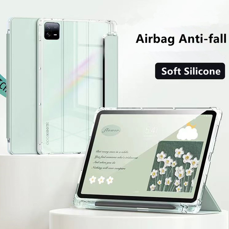 สําหรับ Xiaomi Poco Pad 12.1 นิ้ว 2024 แท็บเล็ตหนังสําหรับ Redmi Pad Pro 12.1 SE 11 10.61 Mi Pad 5 6 Pro 6S Pro 12.4 ฝาครอบ