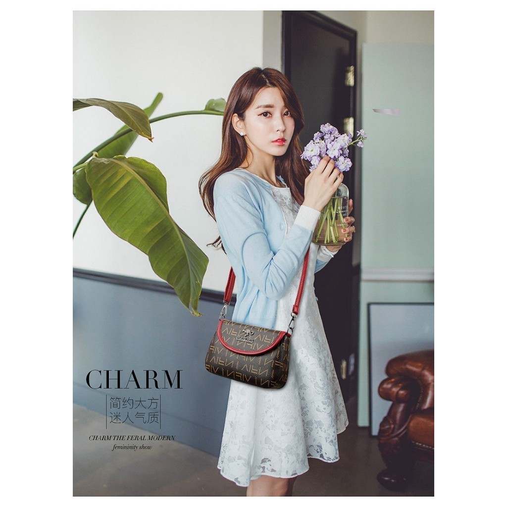 (พร้อมส่งทันที) กระเป๋าสะพายข้างผญ กระเป๋าผู้หญิง งานสวยตรงปก BB00553