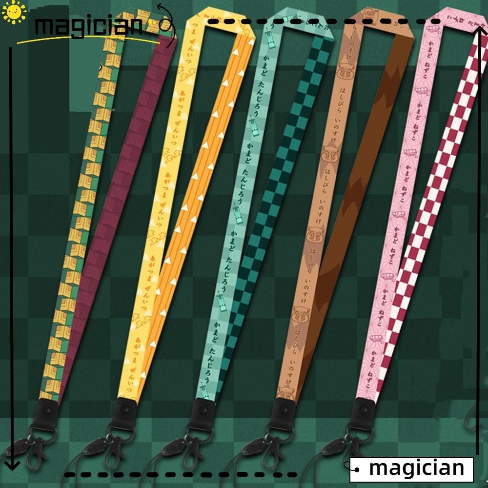 Mag Demon Slayer แขวนไม่มี Yaiba ID Card Holder Lanyard พวงกุญแจอนิเมะ