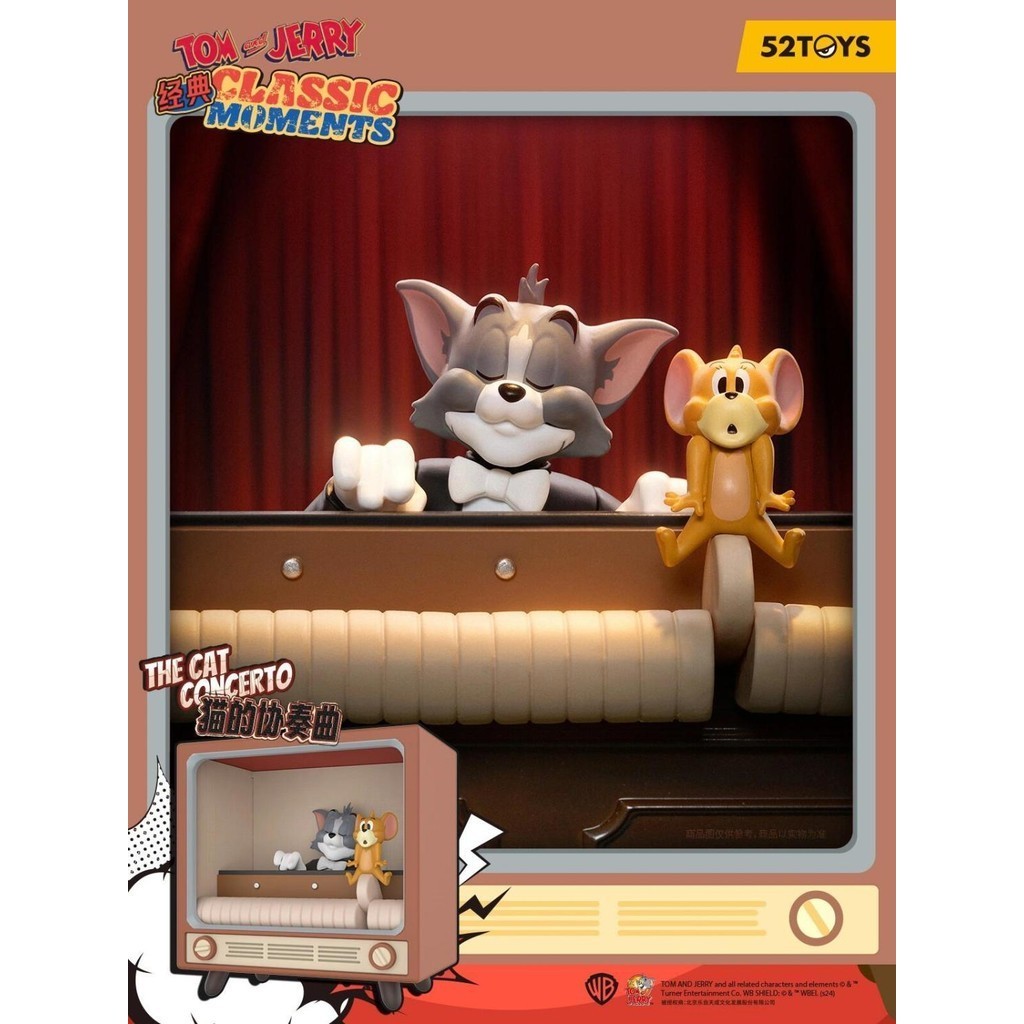 Tom and Jerry Cat and Mouse Classic Moment Series Blind Box Fashion Play Hand-Made Desktop Decorativ
