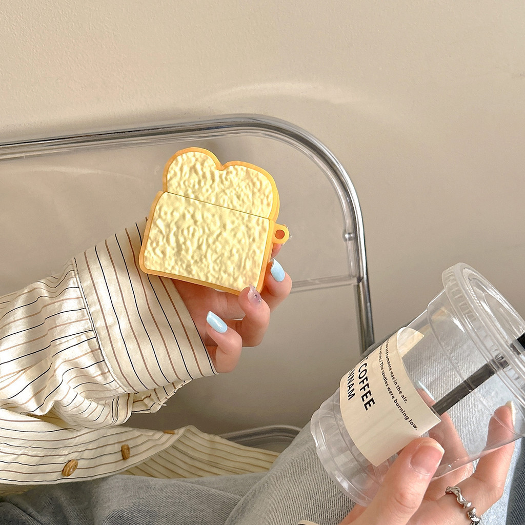 สําหรับ HOCO EW76 เคส Case เคสหูฟัง ขนมปังปิ้งเทียมน่ารัก