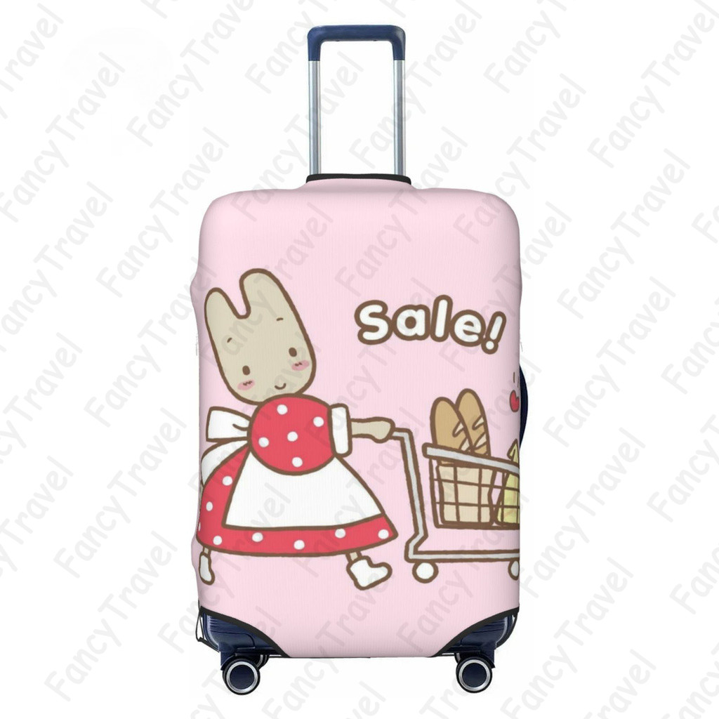 Fancytravel Marron ผ้าคลุมกระเป๋าเดินทาง กระเป๋าเดินทาง ผ้ายึดได้เยอะ กันฝุ่น กันรอย สวมใส่ได้ ข้น 18/20/22/24/26/28/32นิ้ว