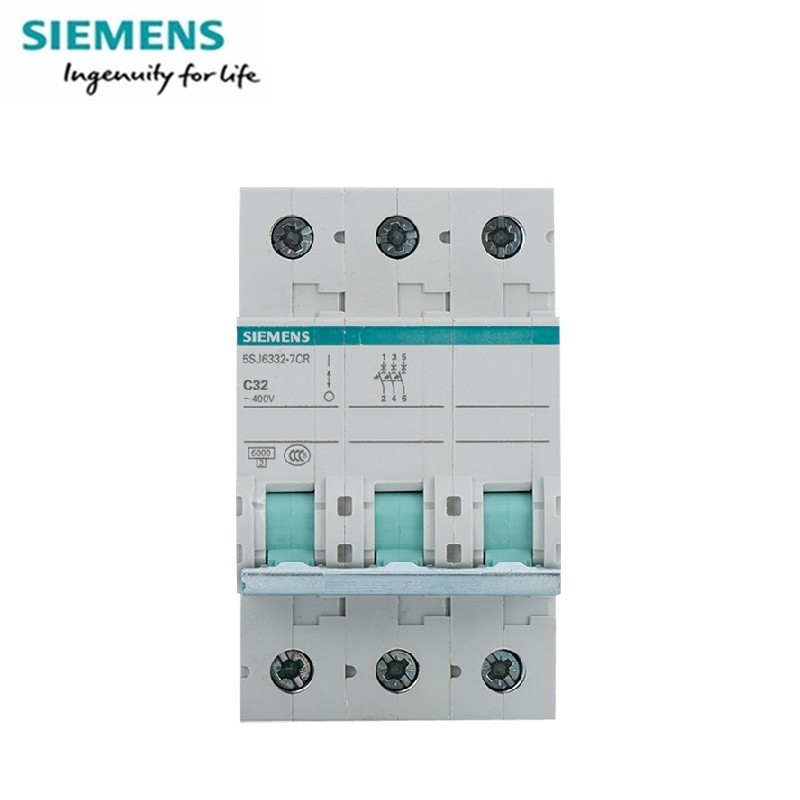 ✼Siemens Miniature circuit breaker 6000 A 5SJ6 TYPE C  3P  10A 16A 20A 25A 32A 40A 63A 5SJ63**-7CR