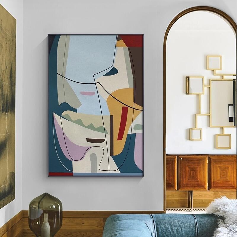 Picasso ภาพวาดนามธรรมที่มีชื่อเสียง Line Art ผ้าใบโปสเตอร์พิมพ์ Minimalist Wall Art ภาพสําหรับห้องนั่งเล่น Nordic Home Decor