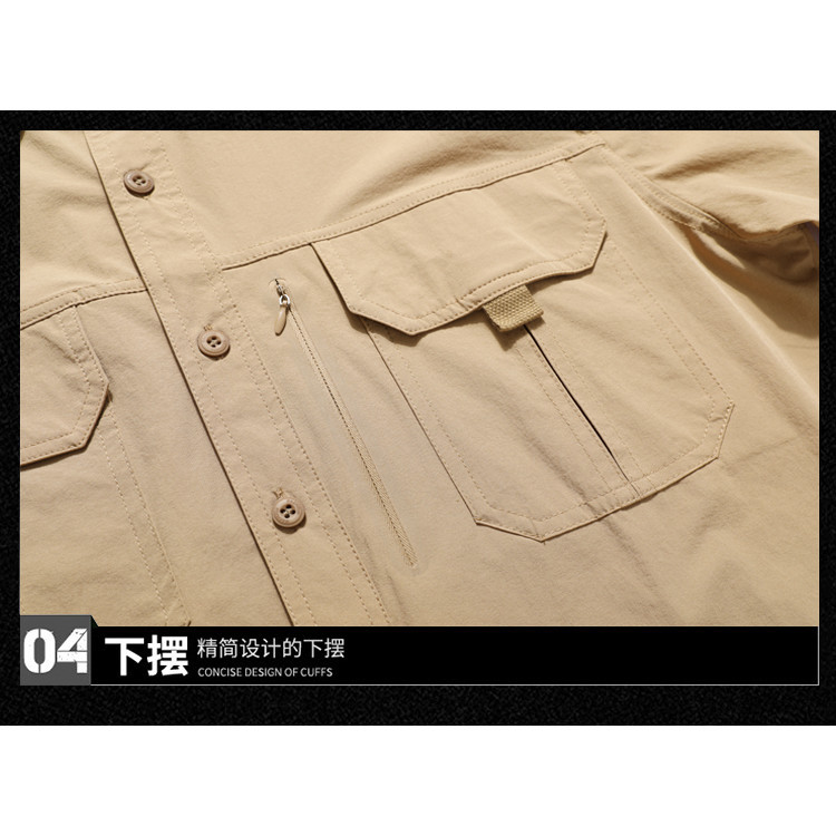 Plover เสื้อเชิ้ตผู้ชาย Outdoor Leisure Social High-Quality Workwear เสื้อแขนยาว Quick-Drying เสื้อเชิ้ตผู้ชายผู้ชายกีฬา Top