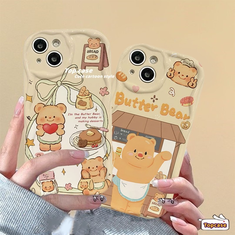 สําหรับoppo A60 A79 A38 A18 A17K A57 A58 A78 A77s A76 A96 A16s A15s A54 A95 A94 A93 A53 A33 A32 A5 A9 2020 A3s A12 A7Dนุ่มฝาครอบเนย