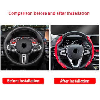 ปลอกหุ้มพวงมาลัยรถยนต์ กันลื่น ดูดซับเหงื่อ High Performance Steering Wheel Cover
