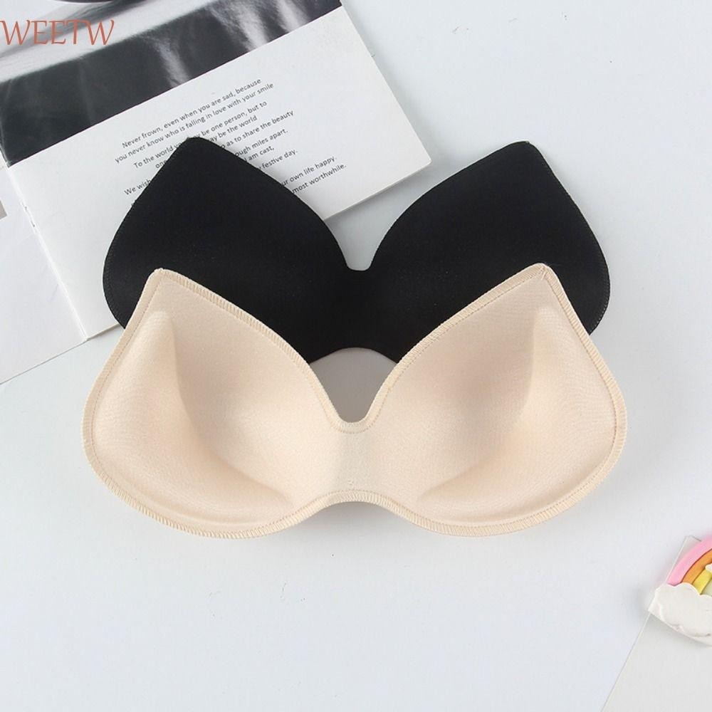 Weekw Bra Pads บิกินี่ Pads Breathable ฟองน้ํานุ่มแบบถอดได้เสื้อผ้าอุปกรณ์เสริมใส่เต้านม