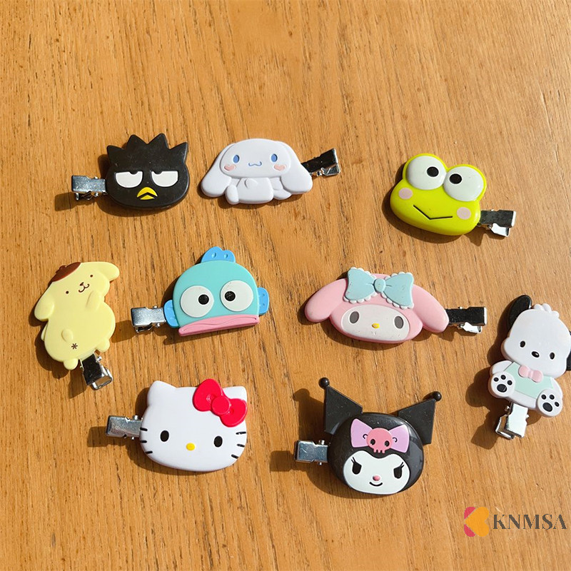 Knmsa] Kawaii Sanrio อุปกรณ์ต่อพ่วงน่ารักการ์ตูน Hairpin Headwear น่ารักด้านข้าง Bang คลิปสําหรับสาวผู้หญิงอุปกรณ์เสริมผมของขวัญ ssnckn คอเต่า