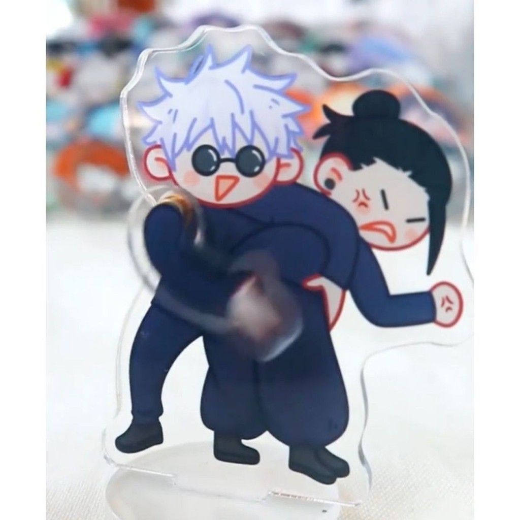 Gojo Satoru Spanking ก้นอะคริลิค Guto Suguru ตลกรูป JJK อะนิเมะสินค้าคอลเลกชันเครื่องประดับตกแต่งโต๊ะ