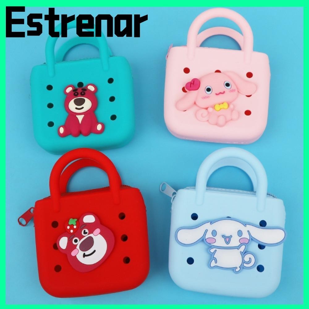 Estrenar กระเป๋าชายหาด,กระเป๋าถือ EVA กันน้ํา,ขายร้อนการ์ตูนLotso Sandproof Key ลิปสติกกระเป๋าของขวัญ