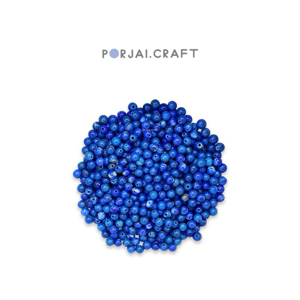 Lapis Lazuli Beads ลูกปัดลาพิสลาซูลี 3mm