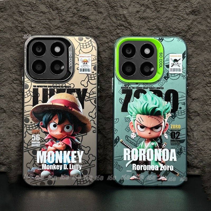 เคส Honor X8B X7B เคสโทรศัพท์มือถือแบบแข็ง ผิวด้าน กันกระแทก ลายการ์ตูนอนิเมะลูฟี่ โซโรวันพีซ สําหรับ