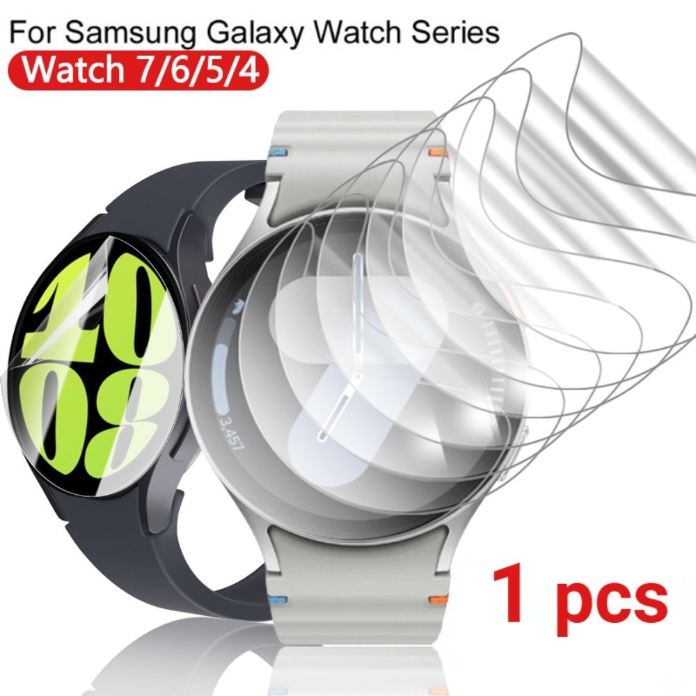 1 ชิ้น Soft TPU Smartwatch ฟิล์มป้องกันสําหรับ Samsung Galaxy Watch 7/6/5/4/3 Series ฟิล์มไฮโดรเจล HD Clear Anti-scratch Protectors