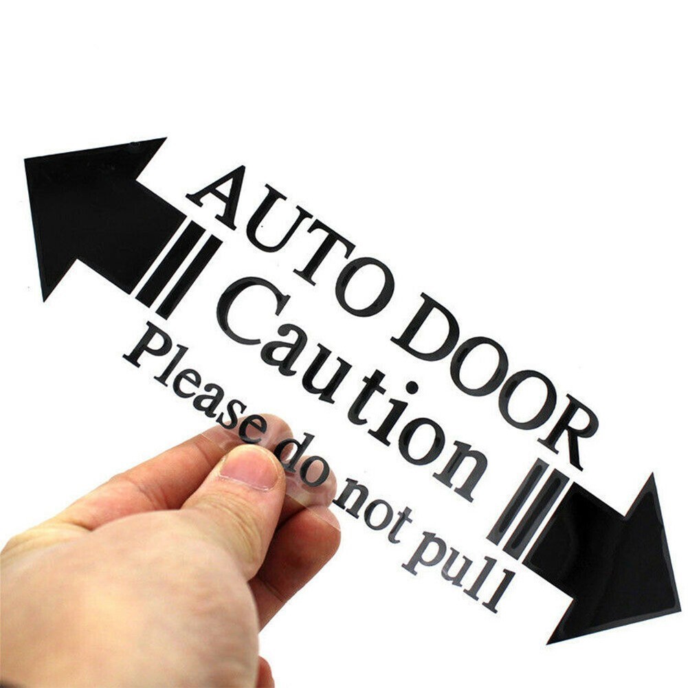 [0730 Niceday-th NEW] 1PC Automatic Auto Door Caution Please Do Not Pull Decal Car Sticker คุณภาพสูง