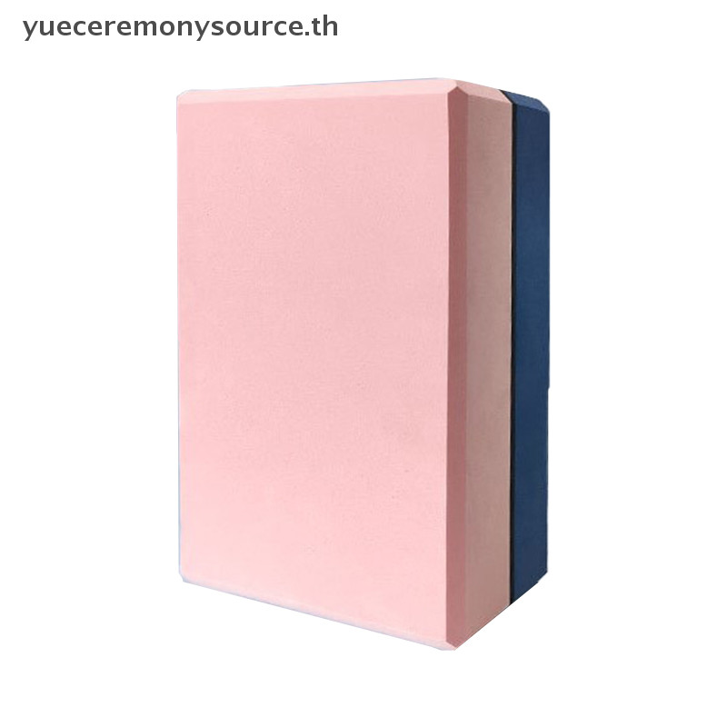 SELL Best 120g Dual Color Sport Yoga Block EVA Yoga Brick ออกกําลังกายที่บ้านยืดออกกําลังกายการฝึกอบรมการออกกําลังกาย ~