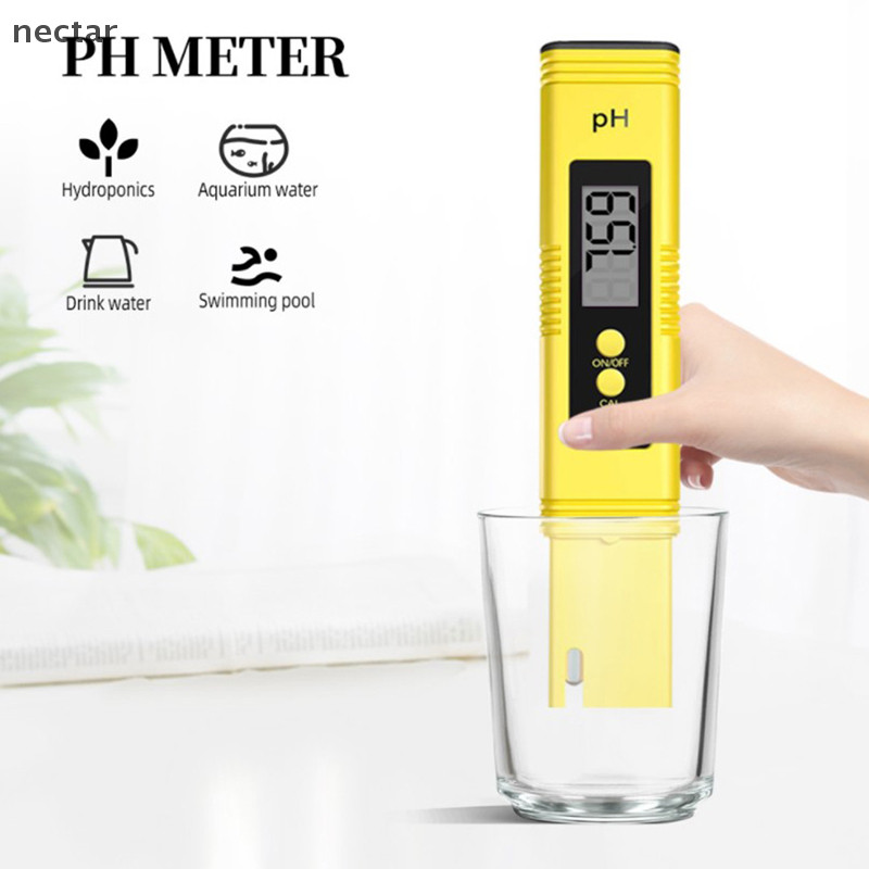 Tar Digital PH Meter ความแม่นยําสูง LCD Aquarium Water Acid PH Tester Pool Analyzer N