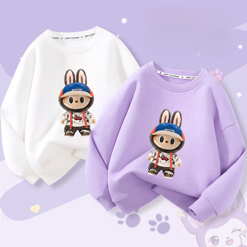 ซื้อ ฤดูใบไม้ผลิฤดูใบไม้ร่วง Kawaii อะนิเมะ Labubu เด็กใหม่เสื้อแขนยาวน่ารักการ์ตูน Labu Boo เสื้อผ้า Hoodie สําหรับเด็ก