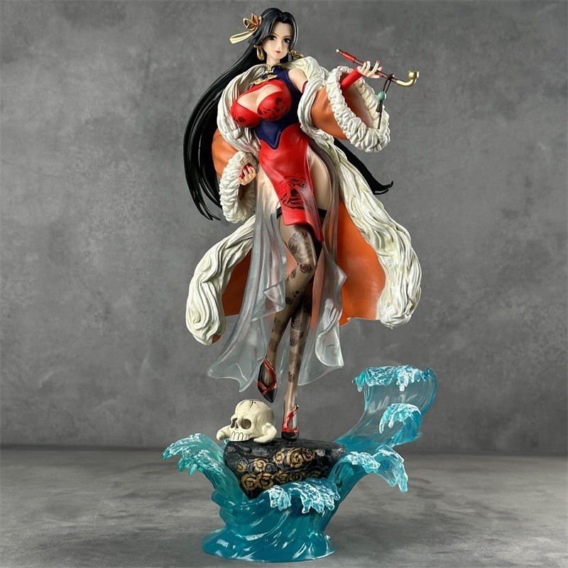 Pirate GK สไตล์แห่งชาติ Cheongsam หญิงจักรพรรดิ Hancock คริสต์มาส Skull ท่ออะนิเมะรูปตกแต่ง XF3H