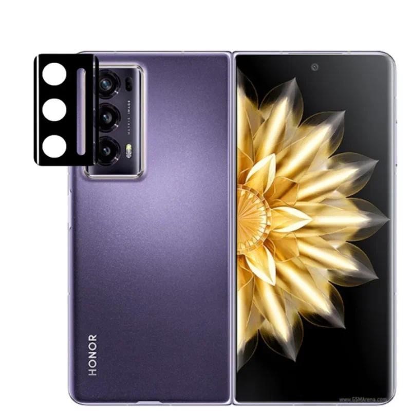 Honor MagicV MagicV3 MagicVs2 MagicVs3 1-3 ชิ้น 3D สีดํากล้องเลนส์ฟิล์มกระจกนิรภัยสําหรับ Honor Magi
