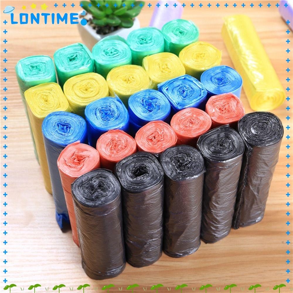 Lontime 5 ม้วนถุงขยะ, Thicken Breakpointed ทิ้งถังขยะกระเป๋า,ทนทาน 45*50 ซม.ในครัวเรือนถุงพลาสติกห้องครัวห้องนอนห้องนั่งเล่น