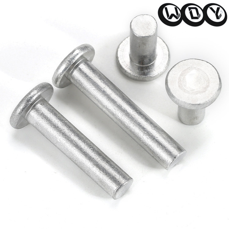 [XSP] Gb109 หมุดอลูมิเนียมหัวกลมแบน M2M3M4M5M6M8 หมวกแบนหมุดแข็ง Hand-Percussion Willow Nails Mao Na