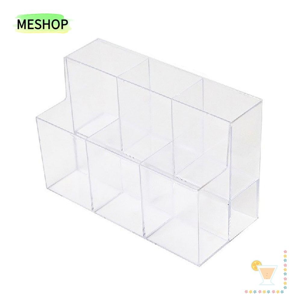 ฉัน ภาชนะใส่ปากกา,อะคริลิเรียงลําดับการจัดเก็บผู้ถือปากกา,ที่มีคุณภาพสูงสก์ท็อปอวัยวะ6กริดโปร่งใสแปรงหม้อ