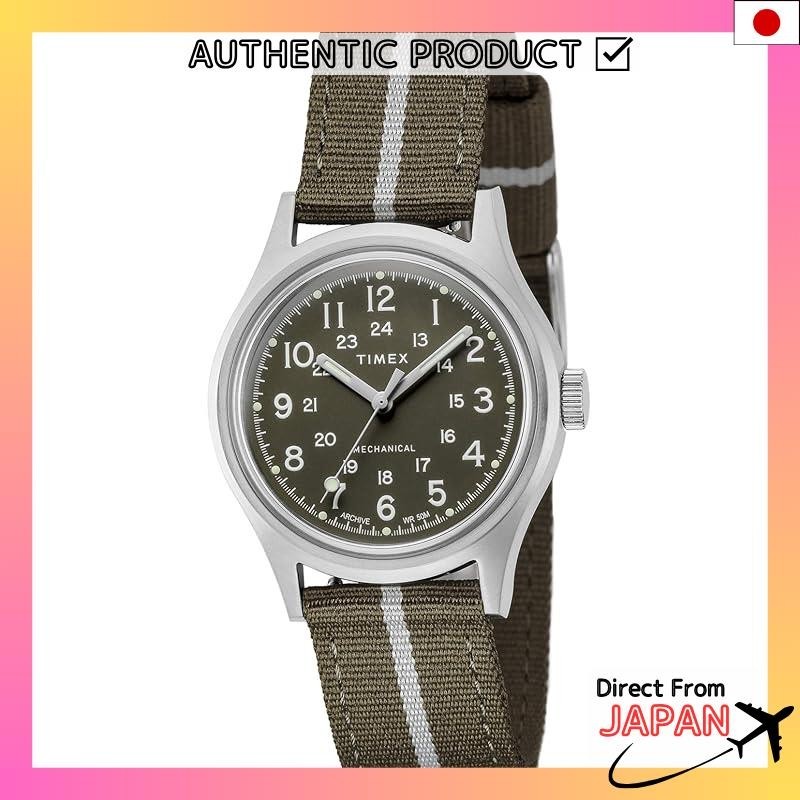 TIMEX MK1 Mechanical Camper Green Dial Stainless Steel Mineral Glass Hand-Winding 36MM Watch