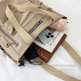 Laber LEE Tote Bag Womens Folding Capacity Bag Waterproof Gym Handbag Multi Pockets Shoulder Bag