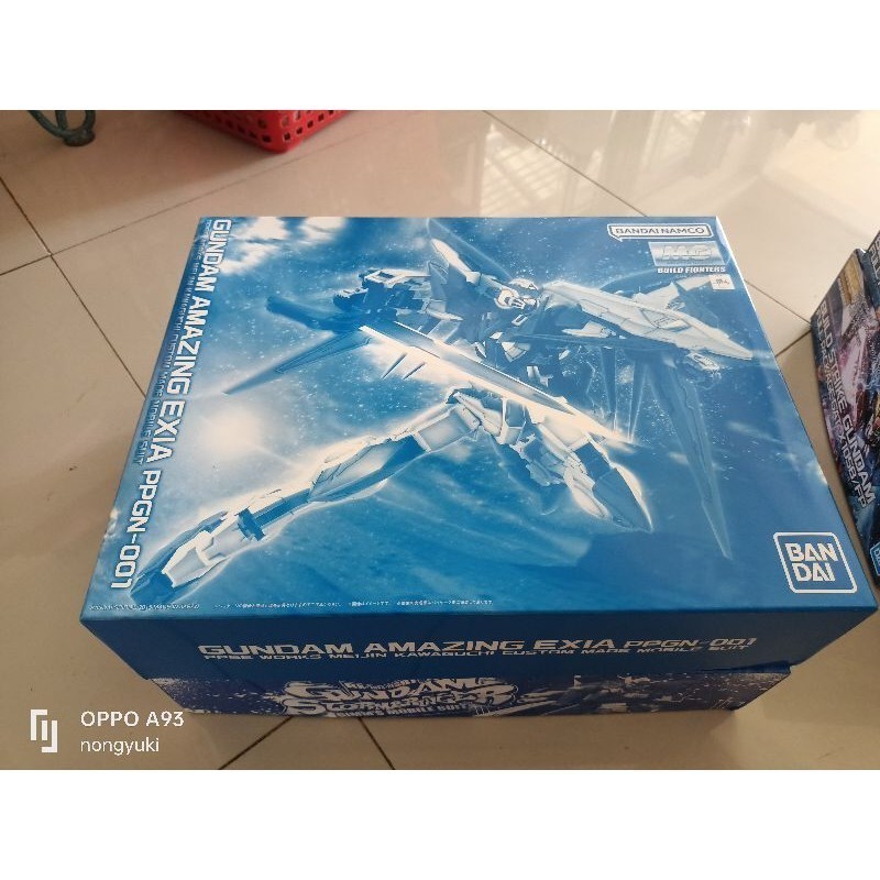 p bandai mg build fighter Gundam amazing exia