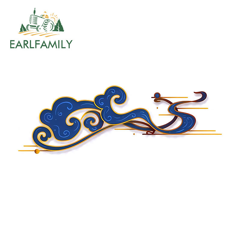Earlfamily 13 ซม.Nmbus Cloud สติกเกอร์รถ Campervan Windows สเก็ตบอร์ด JDM กันน้ําไวนิล Decal Scratch-Proof แฟชั่นรถประตู Protector