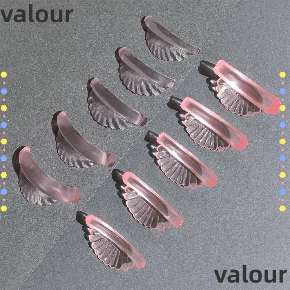 Valour 5 คู่ซิลิโคน Eyelash Perm Pads, Applicator เครื่องมือ Eyelash Extension Eyelash Perm Curler, Reusable Shell สไตล์ Eyelash Curler อุปกรณ์เสริม Sticky Lashes Rods ผู้หญิง – โปรปัง
