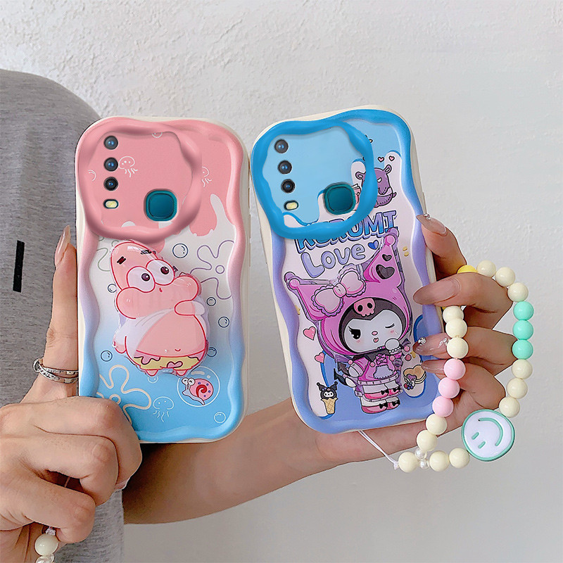 โทรศัพท์ฝาหลังสําหรับVivo Y17 Y15 U10 U3x Y3 Y3s Y12 Y11 น่ารักการ์ตูนCandyซิลิโคนนุ่มผู้ถือโทรศัพท์