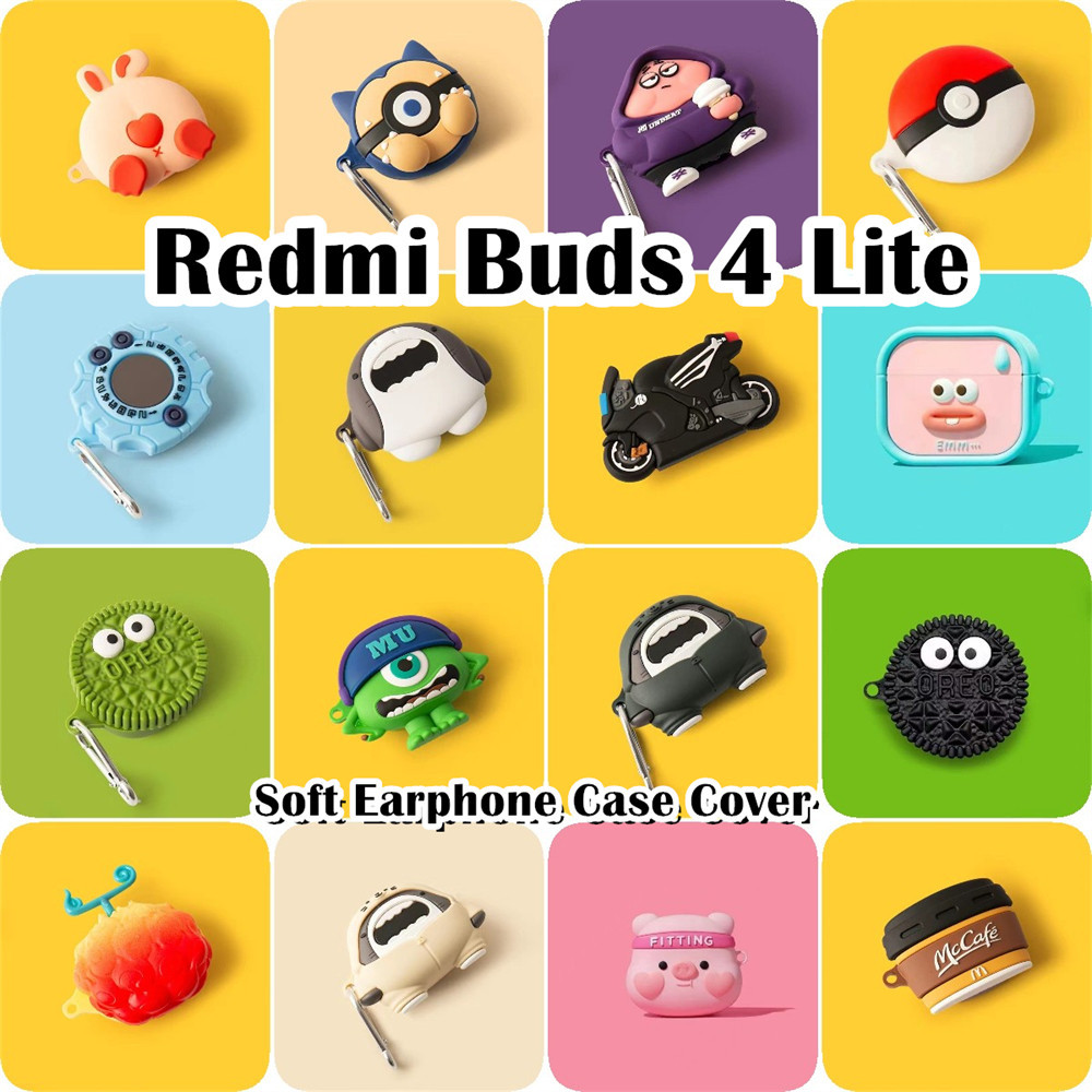 READY STOCK!นําไปใช้กับ Redmi Buds 4 Lite เคส Case การ์ตูนตลก เคสหูฟัง ซิลิโคนนุ่ม เคส เคสหูฟัง NO.2