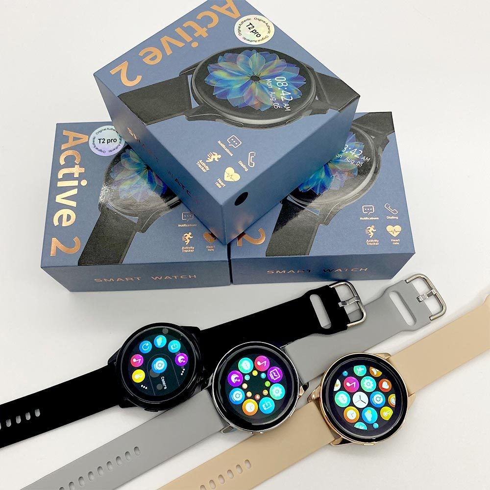 นาฬิกาอัจฉริยะ Samsung ของแท้ 1.52HD Galaxy Watch Active 2 หน้าจอสัมผัสเต็มรูปแบบ T2 Pro นาฬิกาอัจฉร