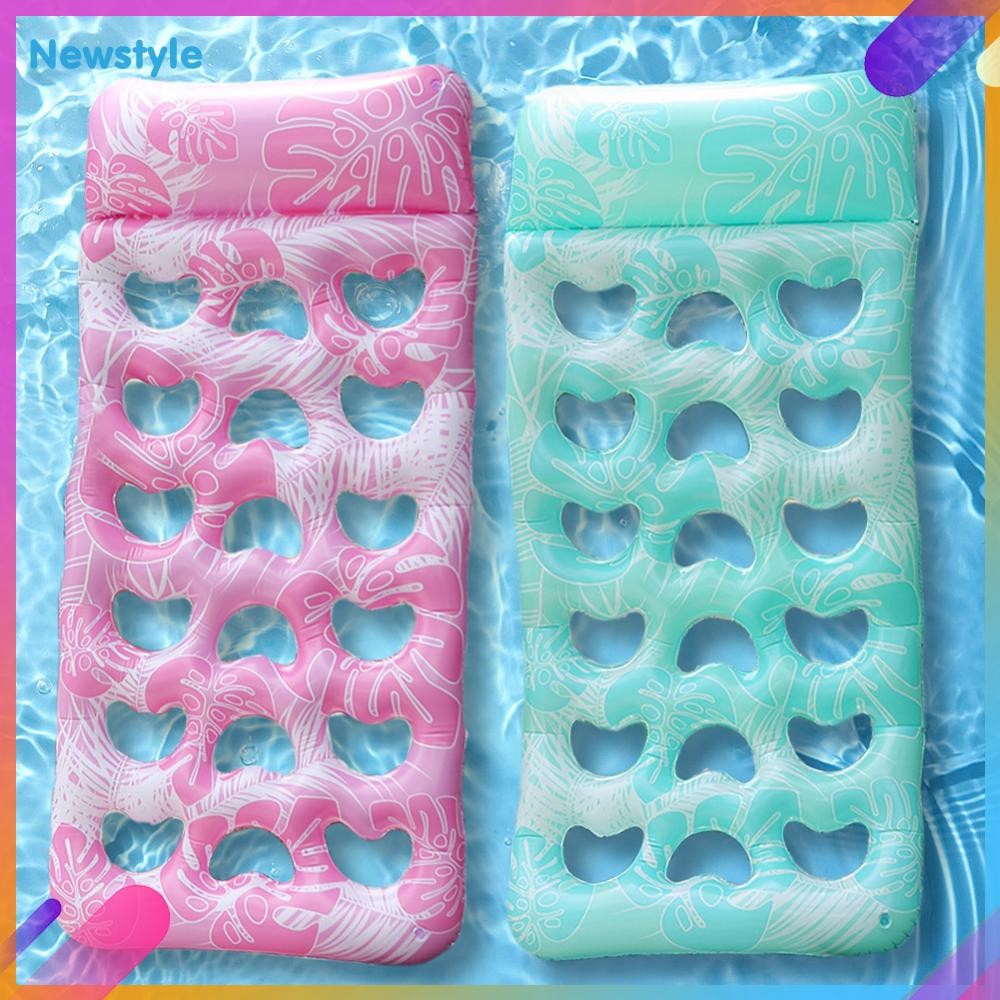 จัดส่งจากกรุงเทพ🚚เตียงลอยน้ําพอง Inflatable Water Sleeping Bed ที่นอนลมสระว่ายน้ําพีวีซี PVC Floating Lounger ที่นอนสระว่ายน้ําแบบพับได้ที่นอน แบบพกพาสําหรับชายหาดทะเลสาบ - รูปที่ 5