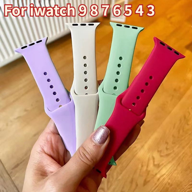 ซิลิโคนสายสีปรับนุ่มวงเข้ากันได้สําหรับ แอปเปิล ดู 9 8 7 6 กับ 5 4 3 2 1 ฉัน ดู 49/45/44/42/41/40/48มม