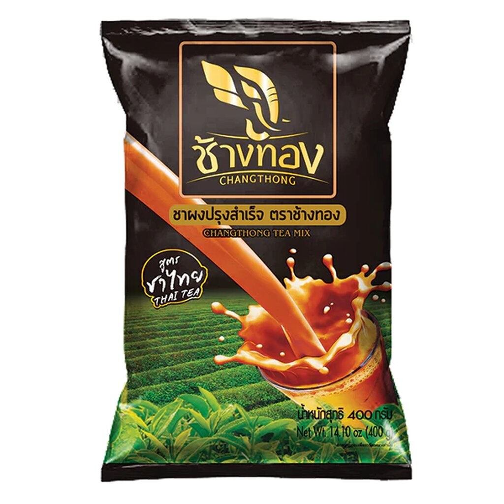 ชาผงสูตรชาไทย ตราช้างทอง ขนาด 400 กรัม Chang Thong Tea Mix (Thai Tea) (LSI) (05-5917)