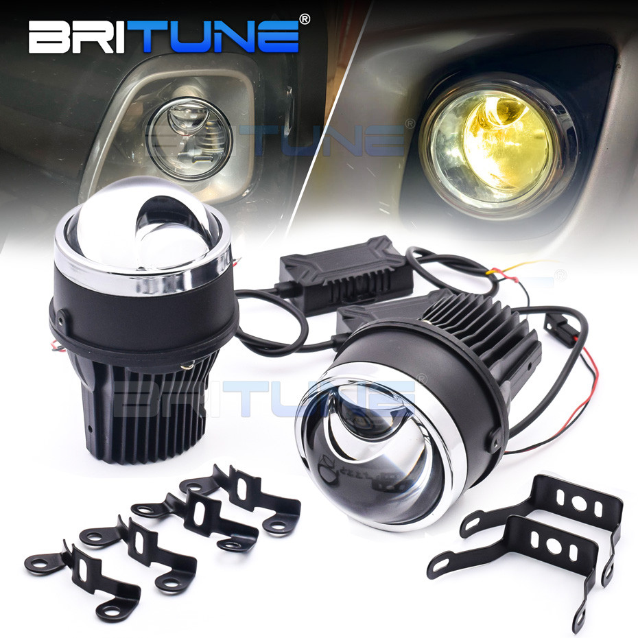 3 นิ้ว Bi LED หมอกโคมไฟโปรเจคเตอร์เลนส์ Spotlight Universal LED Matrix ขับรถโคมไฟกันน้ํา Hyperboloid