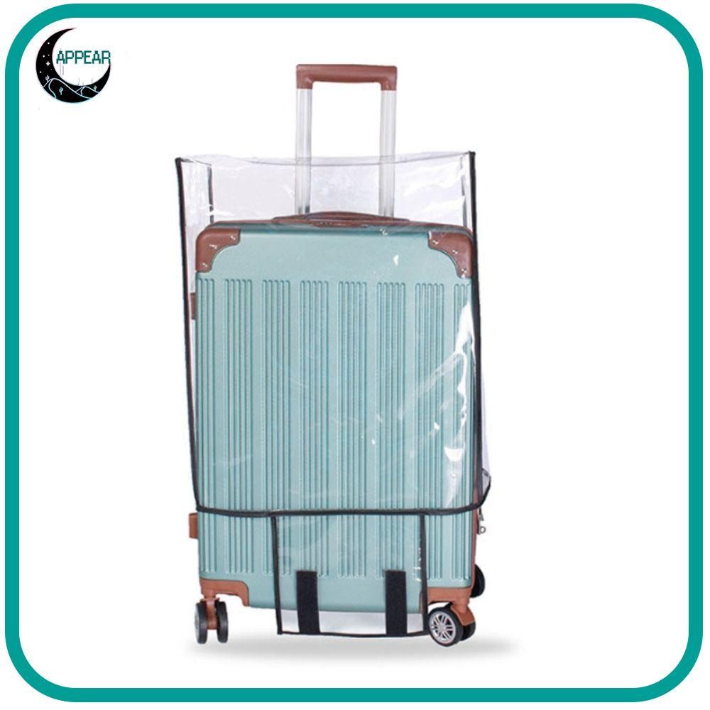 Appear ผ้าคลุมกระเป๋าเดินทาง PVC แบบใส กันฝุ่น กันน้ํา อุปกรณ์เสริม สําหรับเดินทาง