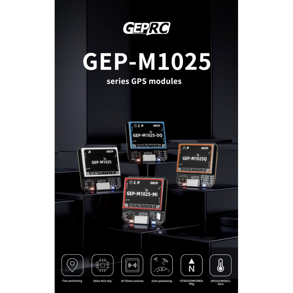 GEPRC GEP-M10 Series GEP-M1025 Series GPS Module อุปกรณ์โดรน Drone